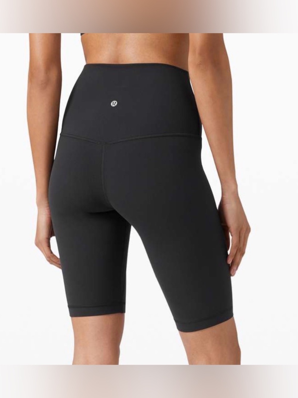 Lululemon Align Super High Rise Short 10' Inseam Black Size 6